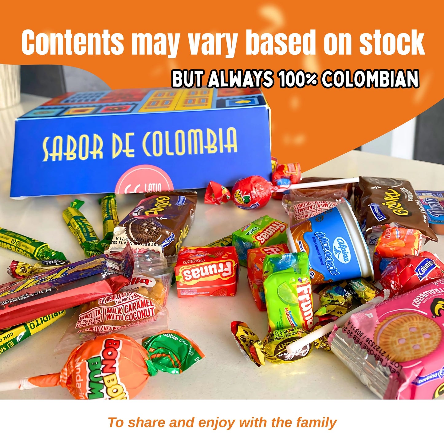 Caja Dulces Colombianos Surtidos Regalos GG Latin Sabor