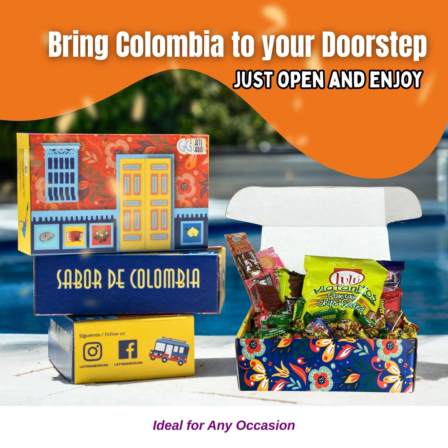 Caja Dulces Colombianos Surtidos Regalos GG Latin Sabor