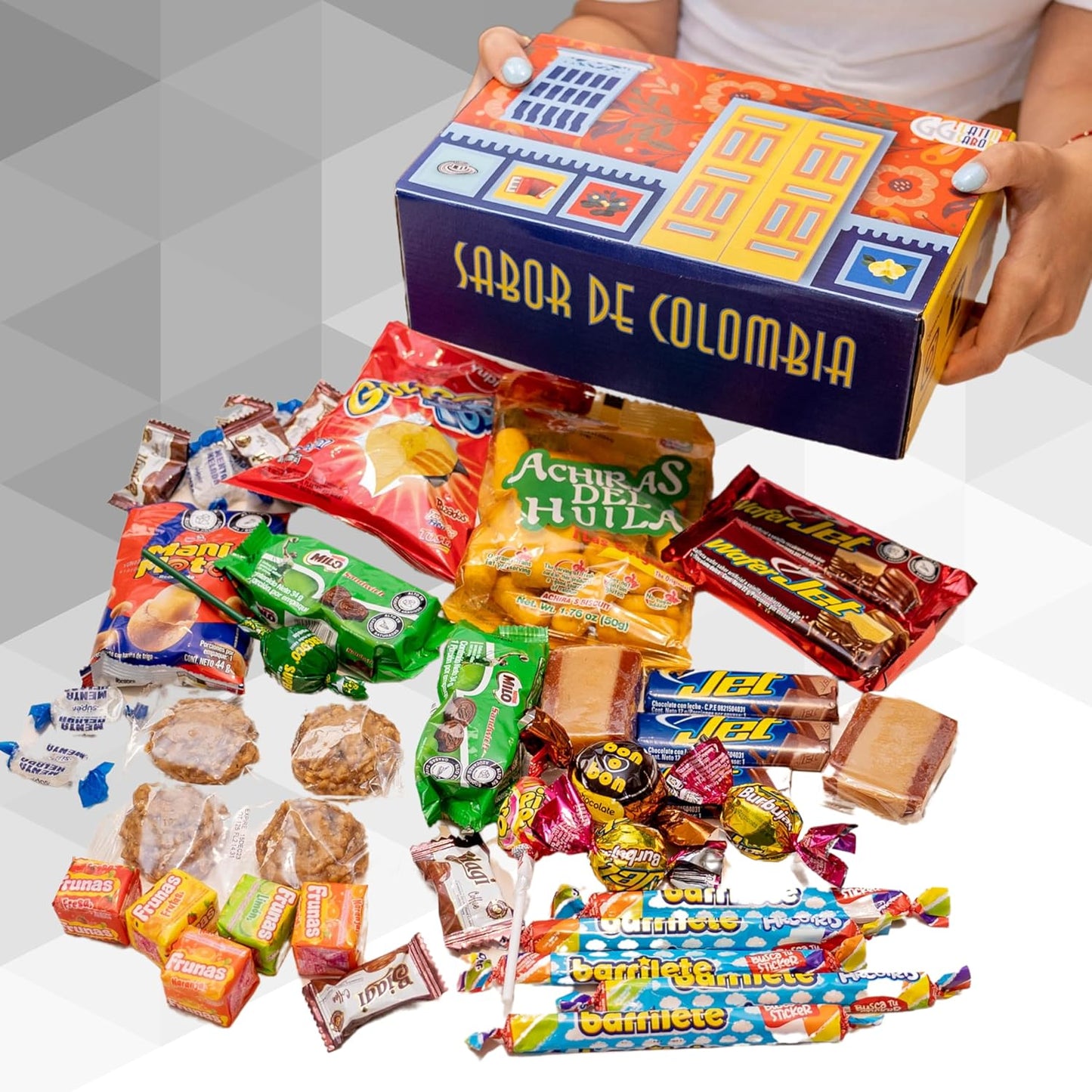 Dulces colombianos nostálgicos en USA – Caja Latin Sabor surtida 40 unidades