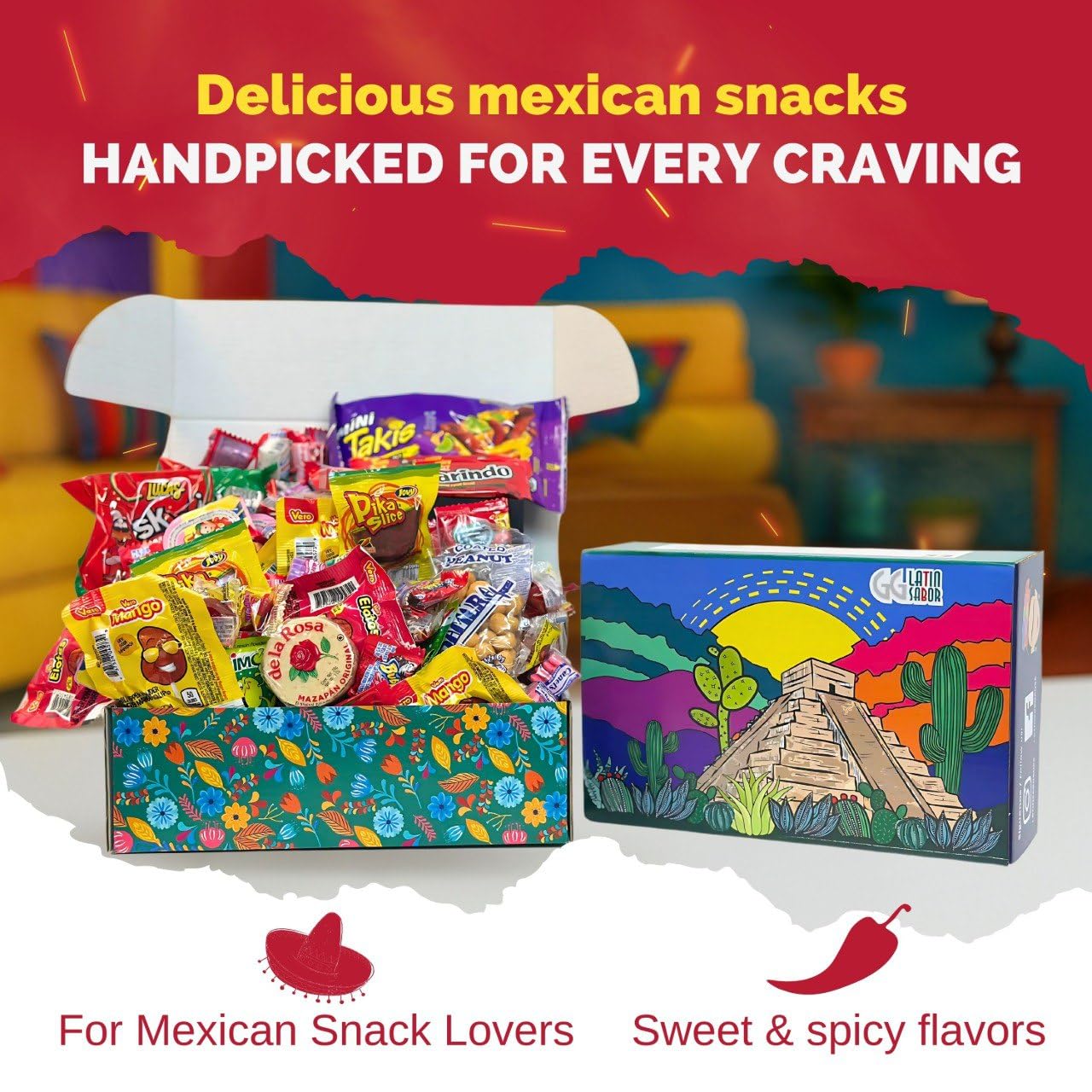 Caja Dulces Mexicanos Surtidos GG Latin Sabor 100 Unidades