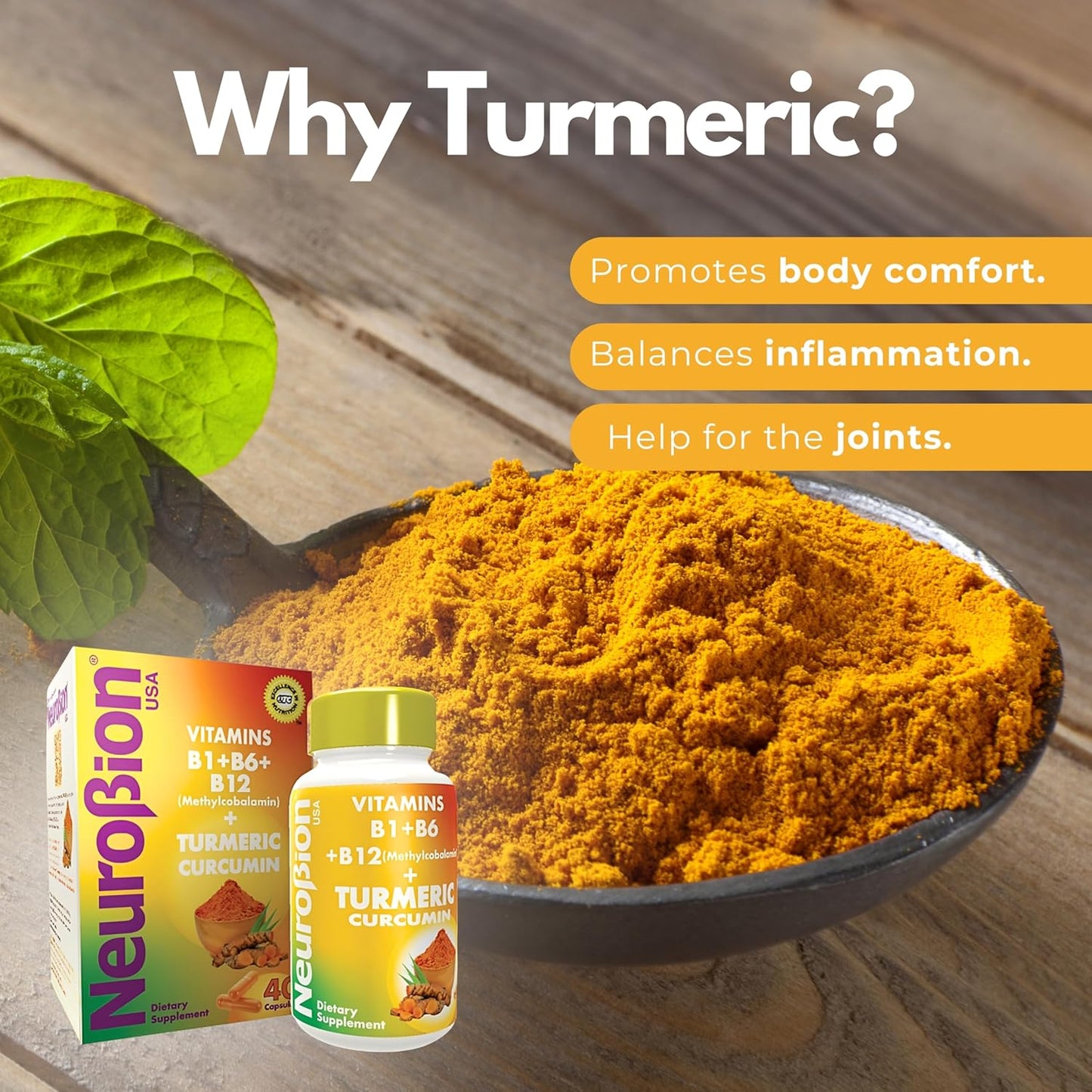 Neurobion Turmeric Curcuma 650 mg suplemento dietetico
