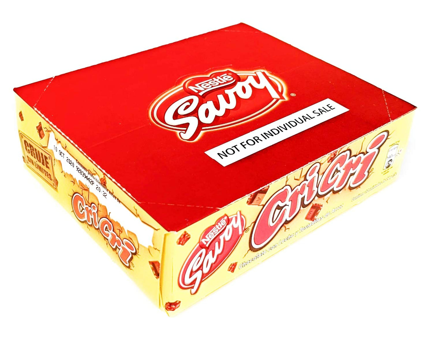 Pack 12 barras Cri Cri Savoy 27 g – chocolate para snack, lonchera y fiestas en USA