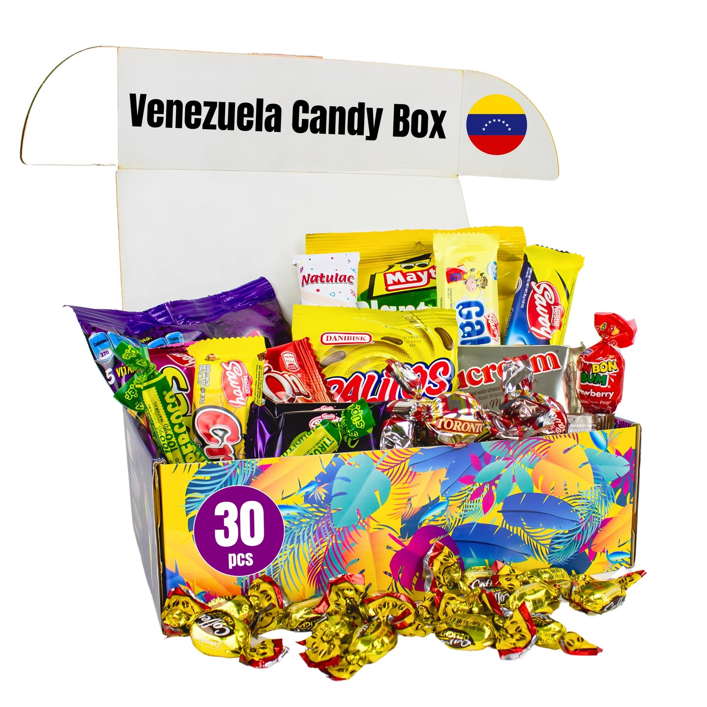 Caja Dulces surtidos Venezolanos GG Latin Sabor 30 Unidades