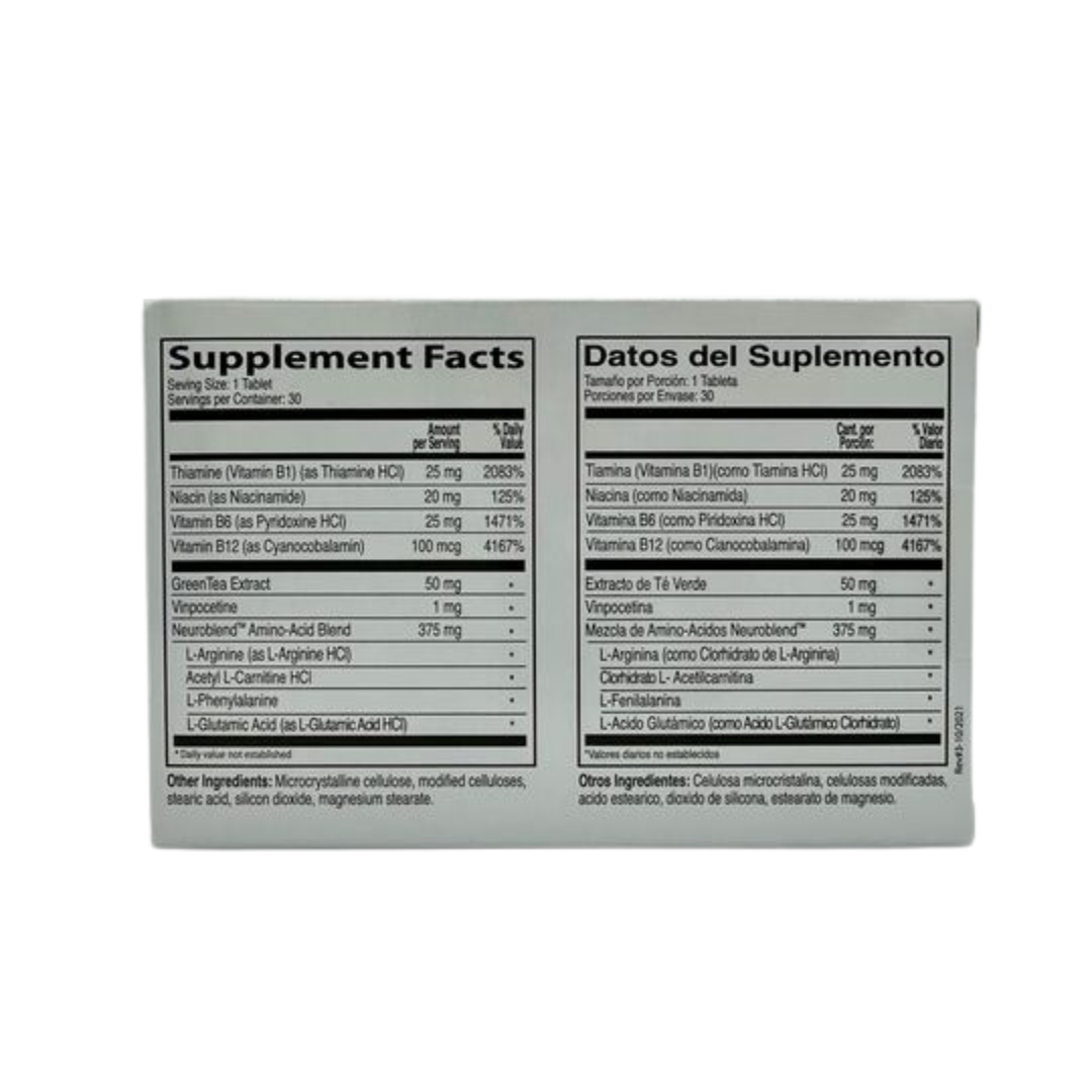 Blíster Neurobion Active 30 tabletas – formato práctico para rutina diaria – USA