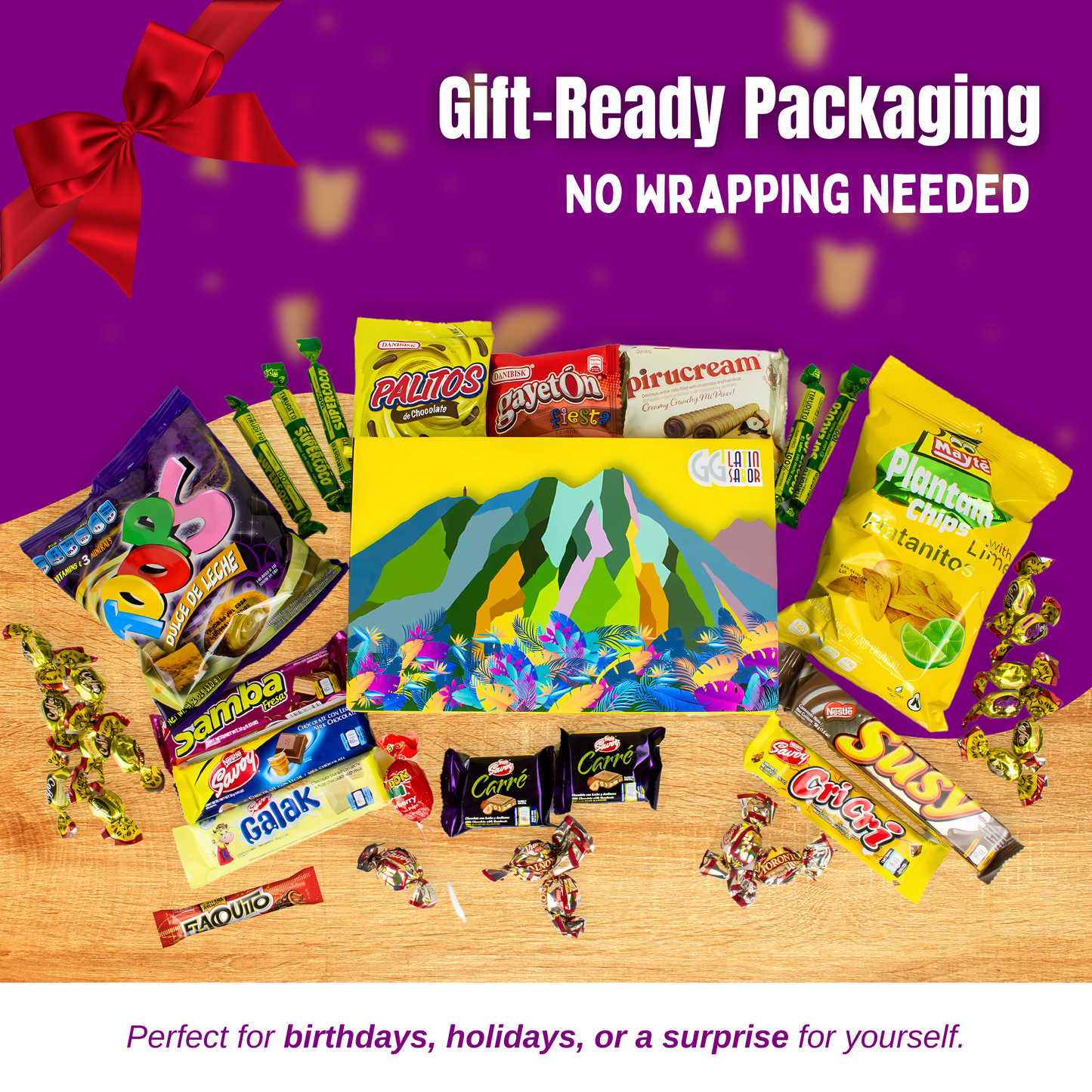 Caja Latin Sabor dulces venezolanos con Cocosette, Susy y Samba – 30 unidades – USA