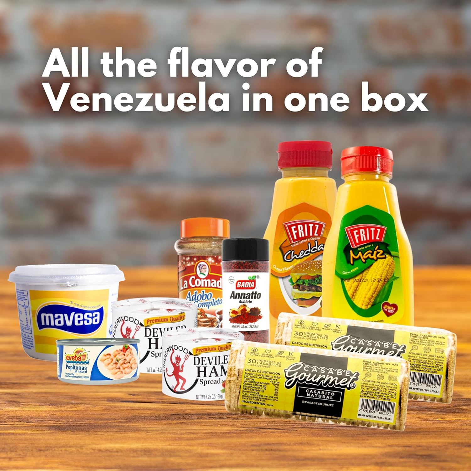 Despensa venezolana en USA: Mavesa, Fritz y básicos en caja premium Latin Sabor