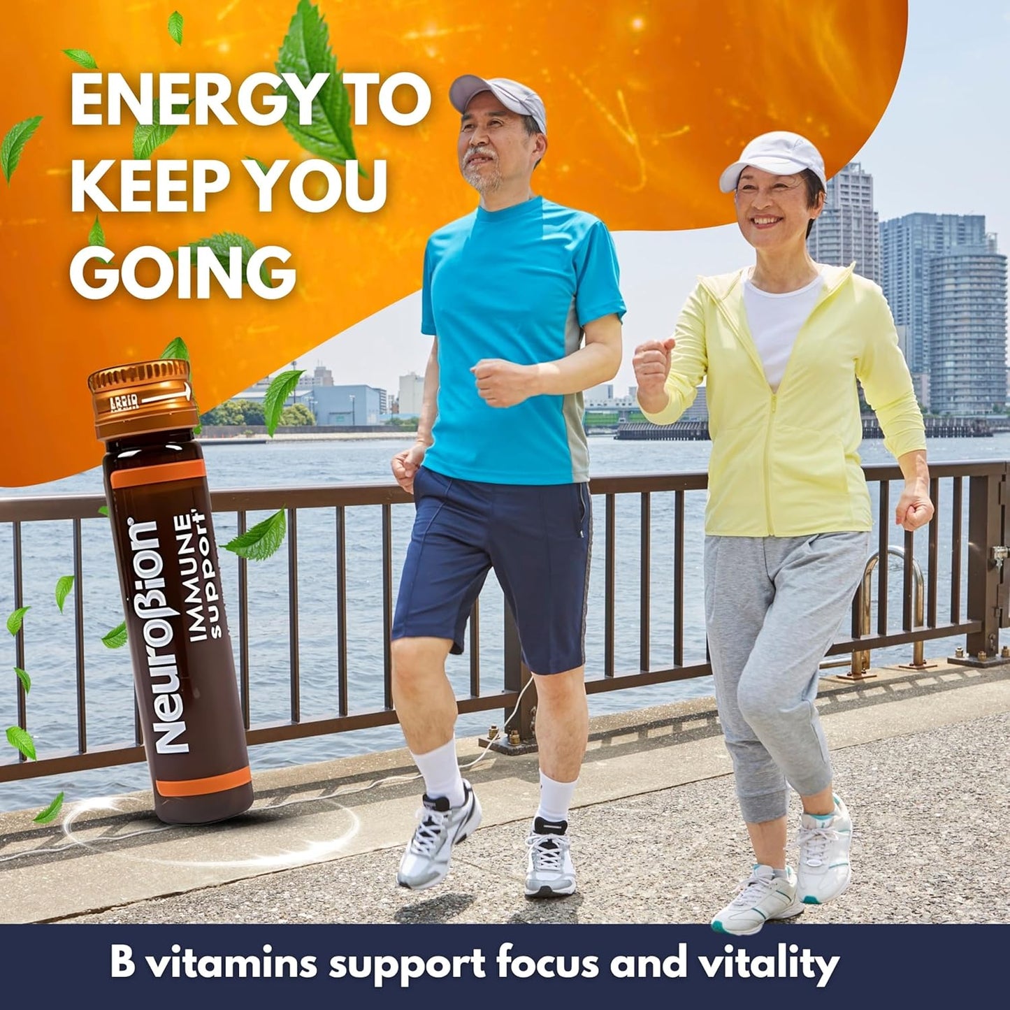 Neurobion Immune Support 10 Vials + Sunlife Vitamin C 1000 mg 20 tablets Orange flavor