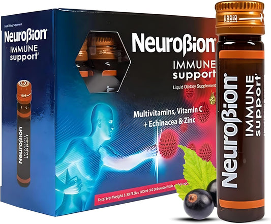 Neurobion Immune Support 10 Vials + Sunlife Vitamin C 1000 mg 20 tablets Orange flavor