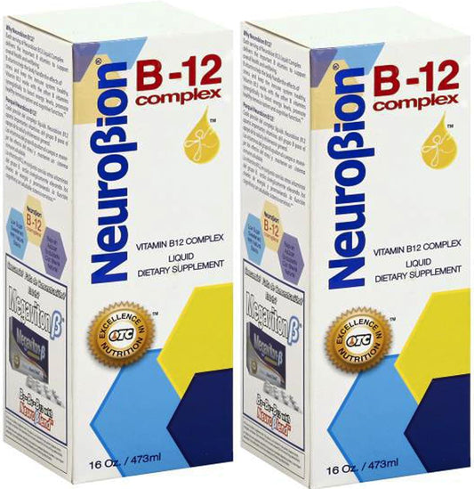 Neurobion Complejo de vitamina B12, 16 onzas, sabor cítrico líquido 2 unidades