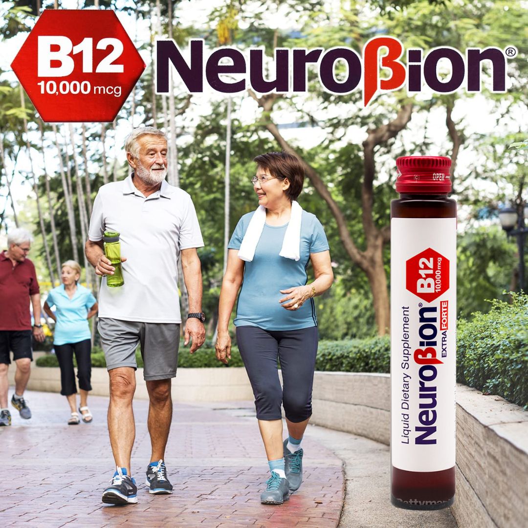 Neurobion B12 Extra Forte 10-pack – viales bebibles 25 mL para rutina diaria – USA