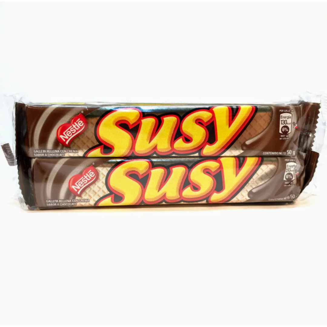 Susy cookie wafers 50 g (4-pack) – wafer con crema de chocolate – Venezuelan cookies USA
