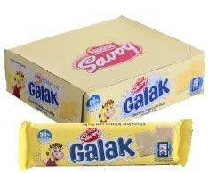 Latinsabor Caja GALAK 12-pack: chocolate blanco con leche (30% leche) – snack/regalo venezolano en USA